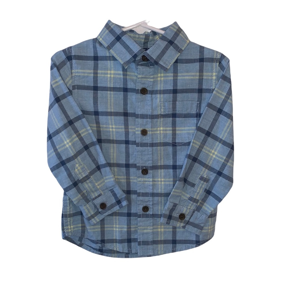 Cat & Jack button up flannel shirt.  Boys size 2T.